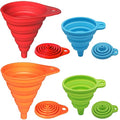 Smart Home KongNai Kitchen Funnel Set 4 Pack, Small and Large, Kitchen Collection