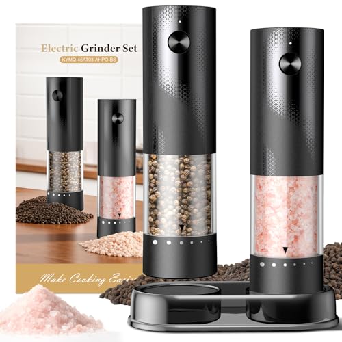 Electric Salt and Pepper Grinder Set - Rechargeable Automatic Essentials