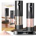 Electric Salt and Pepper Grinder Set - Rechargeable Automatic Essentials