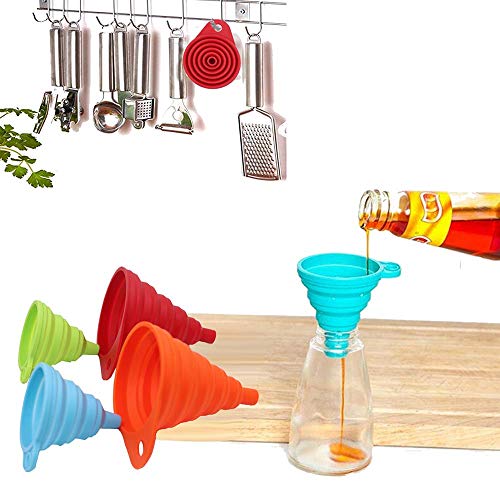 Smart Home KongNai Kitchen Funnel Set 4 Pack, Small and Large, Kitchen Collection